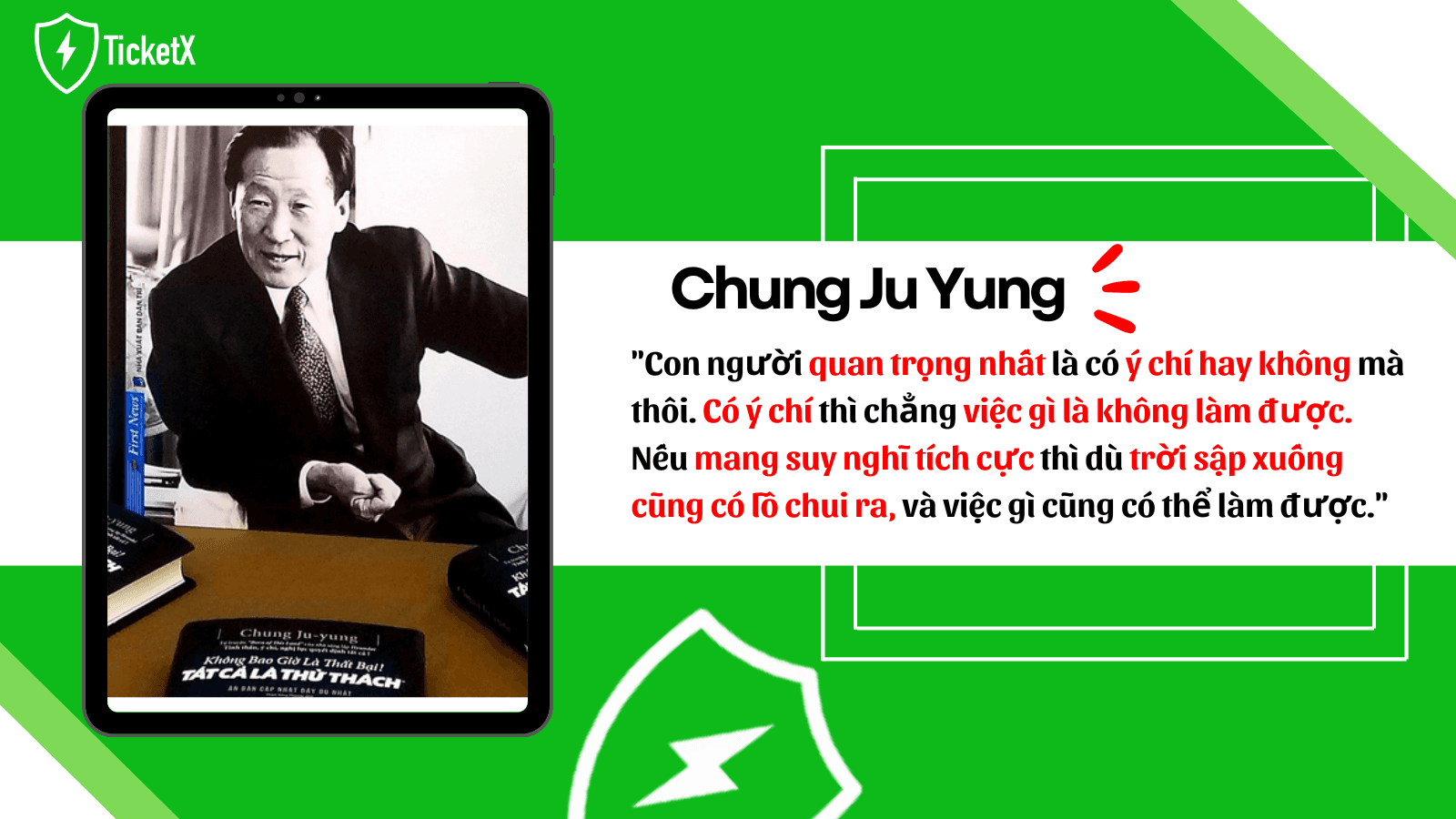 "Chung Ju Yung: Hạnh Phúc Là Khi Dám Nghĩ Và Dám Làm"