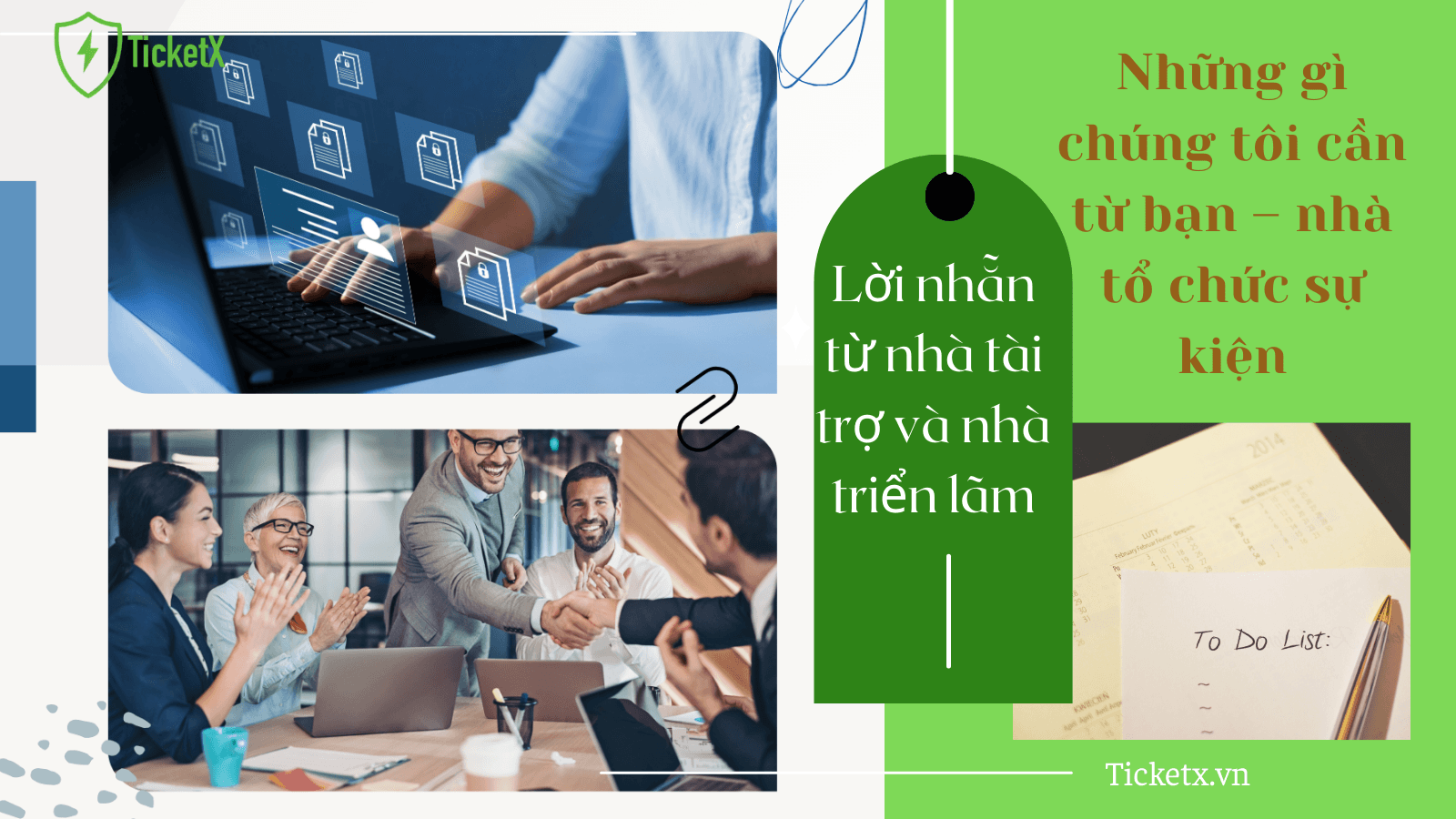 Lời nhắn từ nhà tài trợ và nhà triển lãm: Những gì chúng tôi cần từ bạn – nhà tổ chức sự kiện